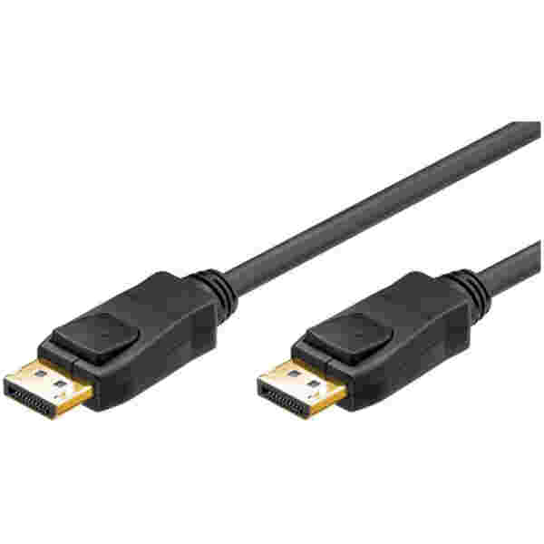 Kabel DisplayPort (m) => DisplayPort (m) 2,0m Goobay 1.2 pozlačeni konektorji 4K@60Hz (65923)