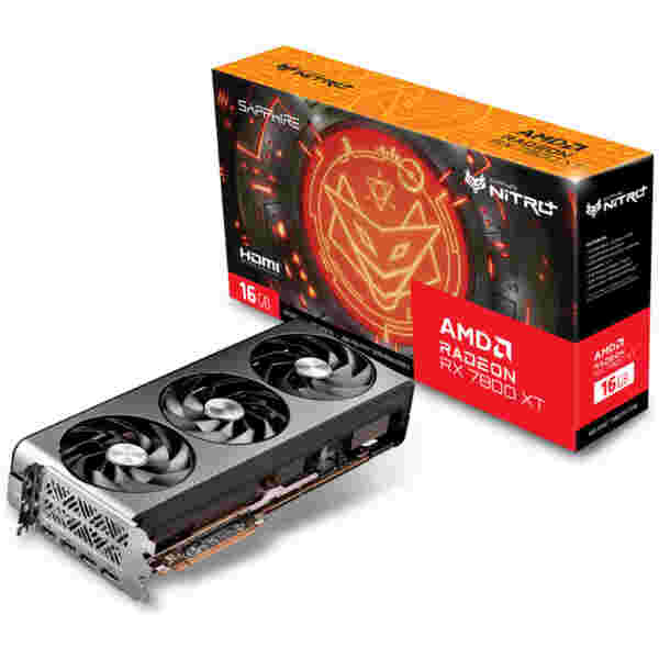 Grafična kartica AMD RX 7800XT Sapphire NITRO+ - 16GB GDDR6  | 2xDisplayport 2.1 2xHDMI 2.1a (11330-01-20G)