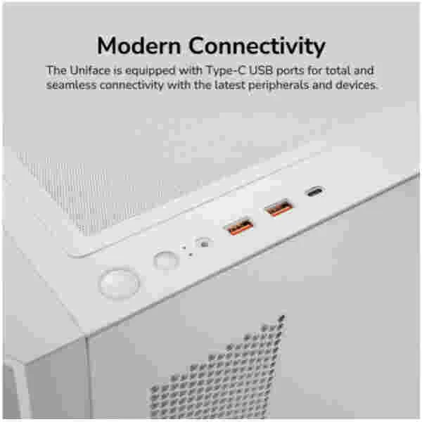 Ohišje Cougar Uniface mesh MidiATX - bela ARGB - slika 4