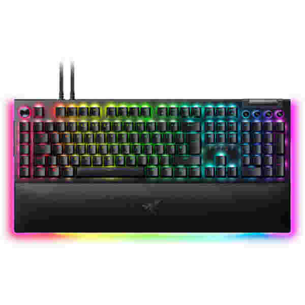 Gaming Tipkovnica Žična Razer BlackWidow V4 Pro (rumena stikala) UK/SLO | črna RGB (RZ03-04682000-R3W1)