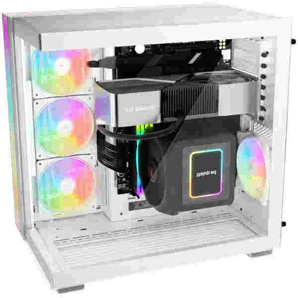 Ohišje Bequiet Light Base 600 LX MidiATX - bela RGB - Image 3