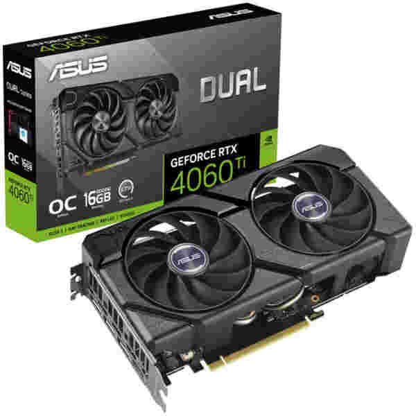 Grafična kartica nVidia RTX4060Ti Asus Dual EVO OC - 16GB GDDR6 (90YV0JH8-M0NA00)