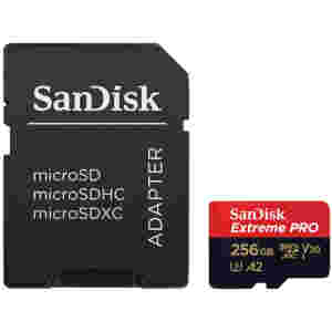 Spominska kartica SDXC 256GB Sandisk Extreme Pro 200MB/s/140MB/s U3 V30 UHS-I +adapter (SDSQXCD-256G-GN6MA)