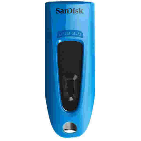 Spominski ključek 32GB USB 3.0 Sandisk Ultra 100MB/s plastičen drsni moder (SDCZ48-032G-U46B)