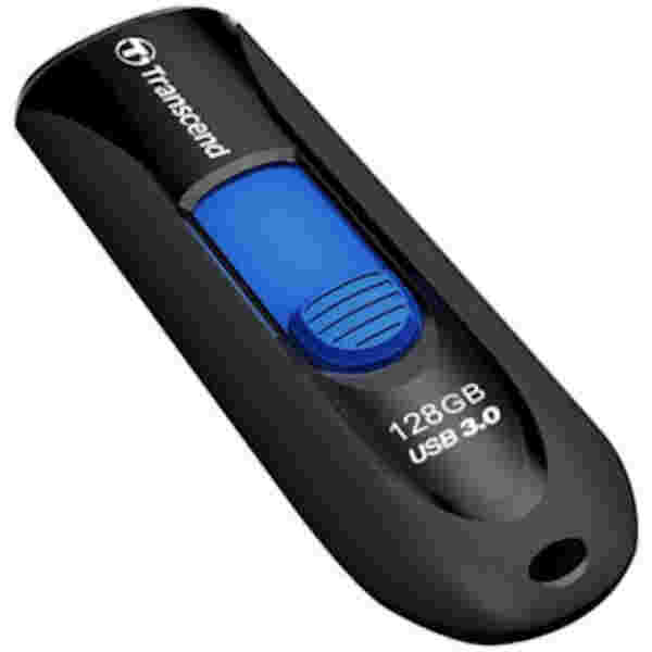 Spominski ključek 128GB USB 3.2 Transcend JF790 90MB/s 40MB/s plastičen drsni črn (TS128GJF790K)