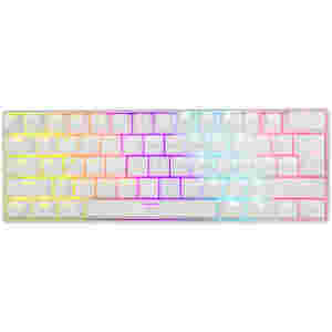 Tipkovnica WHITE SHARK USB SHINOBI SLO 60% mehanska rdeča stikala RGB bela (GK-2022 SHINOBI-W-HR-RED.SW)