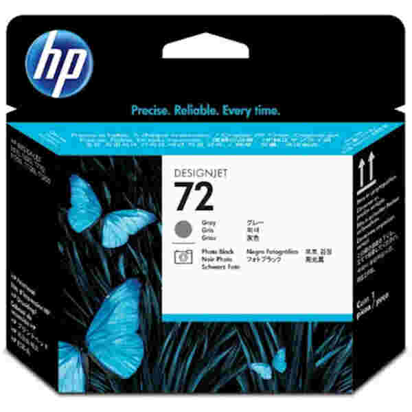 HP GLAVA SIVA IN FOTO CRNA 72 ZA DESIGNJET T1100/T610