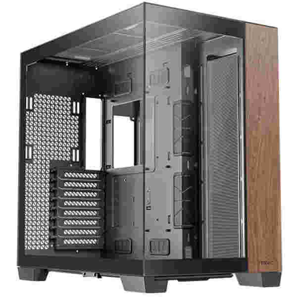 ANTEC C8 Wood Full-Tower okno črno/rjavo gaming ohišje