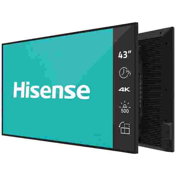 Hisense digital signage zaslon 43DM66D 43" / 4K / 500 nits / 60 Hz / (24h / 7 dni)