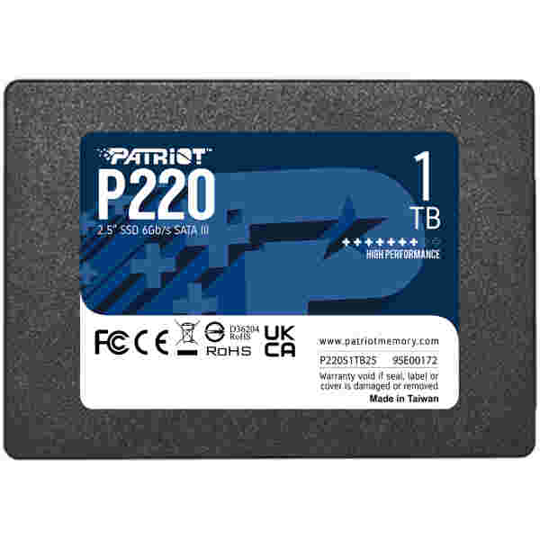 Patriot P220 1TB SSD SATA 3 2.5"