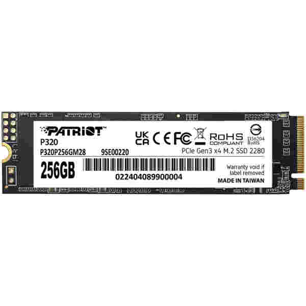 Patriot P320 256GB M.2 NVMe SSD PCIe Gen 3 x4