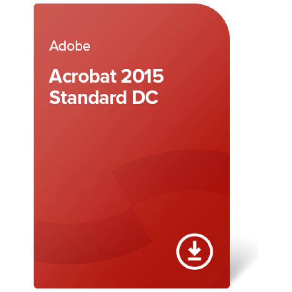 Adobe Acrobat 2015 Standard DC (EN) – trajno lastništvo digital certificate