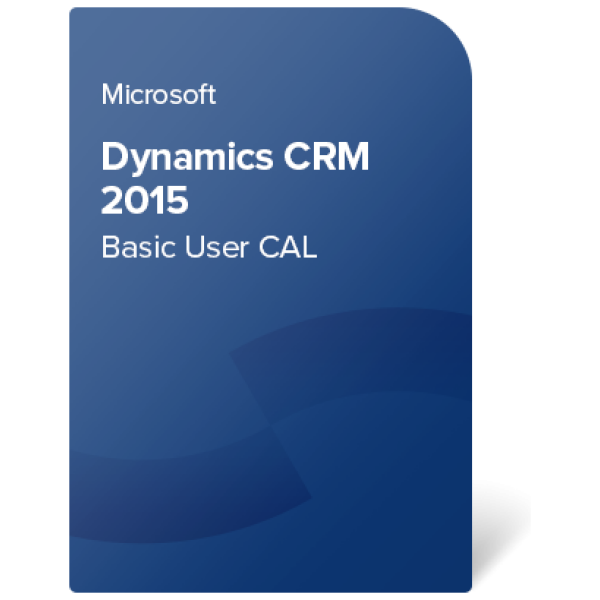 Microsoft Dynamics CRM 2015 Basic User CAL digital certificate