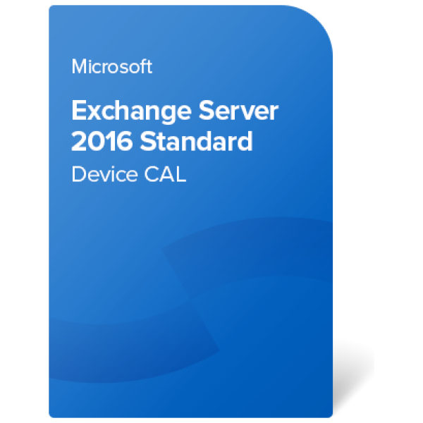 Exchange Server 2016 Standard Device CAL elektronsko potrdilo