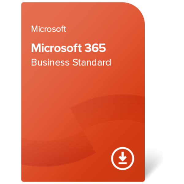 Microsoft 365 Business Standard – 1 leto elektronsko potrdilo