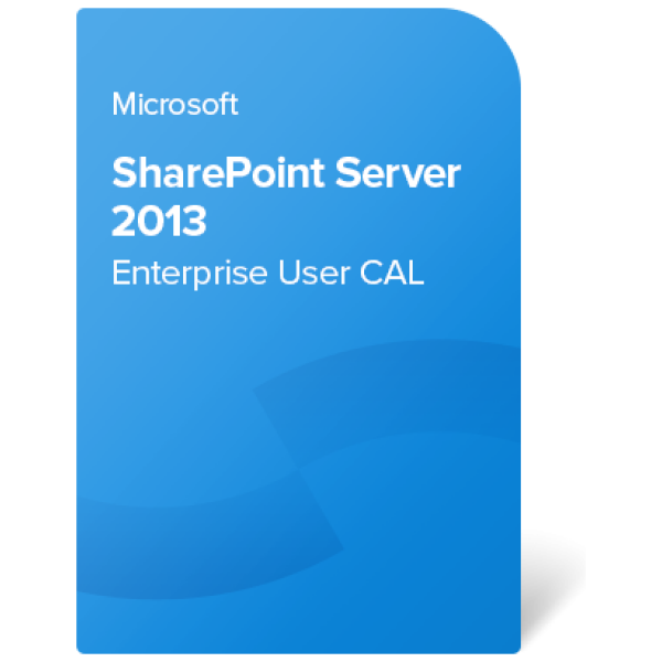 SharePoint Server 2013 Enterprise User CAL elektronsko potrdilo