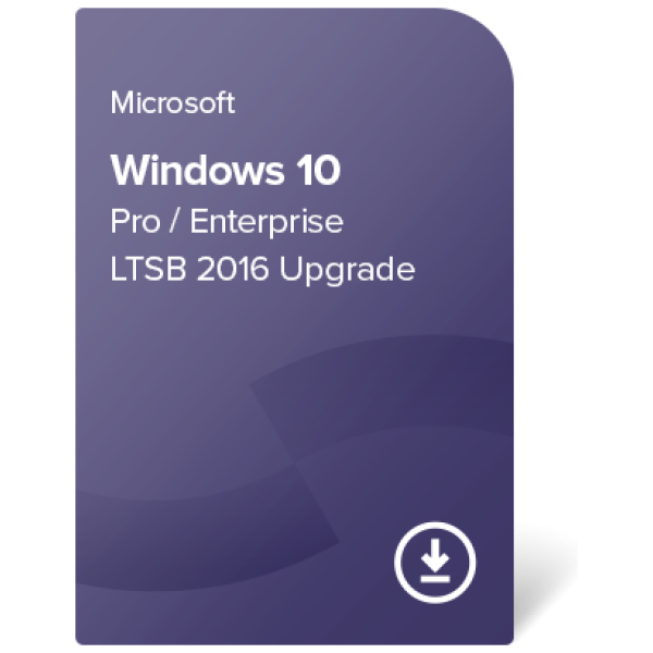 Windows 10 Pro / Enterprise LTSB 2016 Upgrade digital certificate