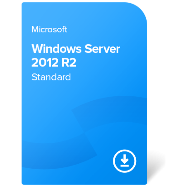 Windows Server 2012 R2 Standard (2 CPU) elektronsko potrdilo