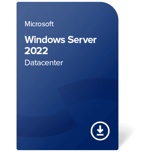 Windows Server 2022 Datacenter (2 cores) digital certificate