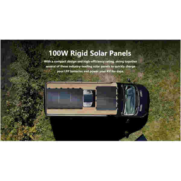 EcoFlow 2x 100W fiksni panel solarnih sončnih celic - Image 5