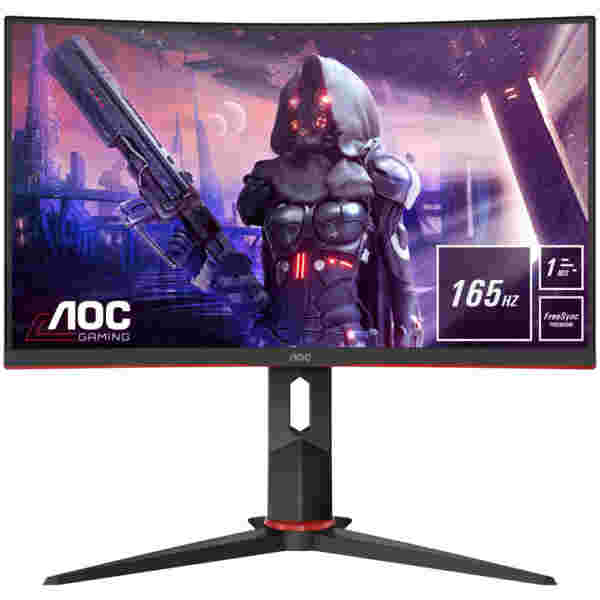 Monitor AOC 60,5 cm (23,8") C24G2U 1920x1080 Curved Gaming 165Hz VA 4ms VGA 2xHDMI DisplayPort 4xUSB3.0 Pivot Zvočniki  FreeSync - Image 4