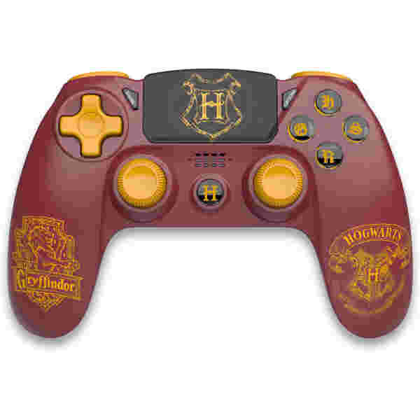 OFFICIAL HARRY POTTER - BREZŽIČNI PS4 KONTROLER - GRYFFINDOR - RDEČE BARVE