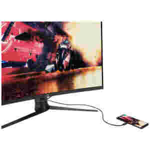 Monitor Asus 80 cm (31,5") XG32VC 2560x1440 Curved Gaming 170Hz VA 1ms HDMI DisplayPort USB-C 15W 2xUSB3.2 Pivot  sRGB125% FreeSync Premium Pro KVM - Image 3