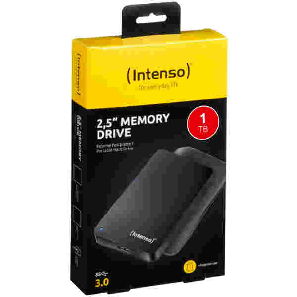 Intenso zunanji disk 1TB 2,5" Memory Drive USB 3.0 Črn + etui - Image 3