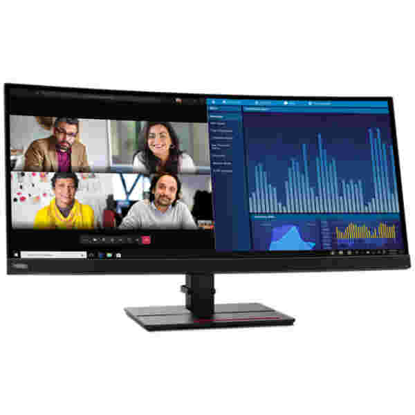 Monitor Lenovo 86,4 cm (34,0") P34w-20 3440x1440 Curved 75Hz VA 6ms 2xHDMI DisplayPort USB-C 100W 4xUSB3.2 Zvočniki  sRGB99% RJ45 - Image 4