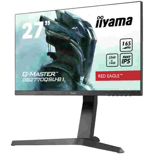 Monitor Iiyama 68,6 cm (27,0") GB2770QSU 2560x1440 Gaming 165Hz Fast-IPS 0,5ms HDMI DisplayPort 2xUSB3.0 Pivot Zvočniki  FreeSync Premium Pro HDR400 - Image 5