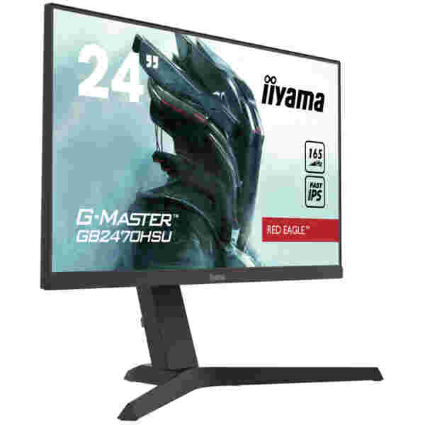 Monitor Iiyama 61 cm (24,0") GB2470HSU-B1 1920x1080 Gaming 165Hz IPS 0,8ms HDMI DisplayPort 2xUSB Pivot Zvočniki  FreeSync Premium - Image 5