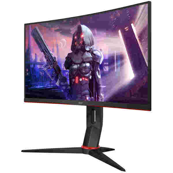 Monitor AOC 60,5 cm (23,8") C24G2U 1920x1080 Curved Gaming 165Hz VA 4ms VGA 2xHDMI DisplayPort 4xUSB3.0 Pivot Zvočniki  FreeSync - Image 5