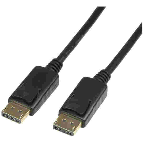 Kabel DisplayPort (m) => DisplayPort (m) 5,0m LogiLink dvojno oklopljen pozlačeni konektorji 4K (CV0074)