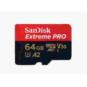 Spominska kartica SDXC-Micro 64GB Sandisk Extreme Pro 200MB/s/90MB/s U3 V30 UHS-I +adapter (SDSQXCU-064G-GN6MA)