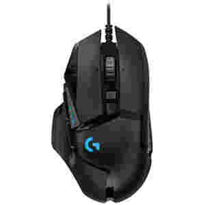 Miš Logitech USB G502 Hero optična gaming 11 gumbov 16000DPI RGB črna (910-005471)