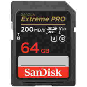 Spominska kartica SDXC 64GB Sandisk Extreme Pro Extreme 200MB/s/90MB/s U3 V30 UHS-I (SDSDXXU-064G-GN4IN)