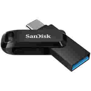 Spominski ključek 256GB USB 3.2/USB-C Sandisk Dual Drive Go 150MB/s plastičen vrtljiv črn (SDDDC3-256G-G46)