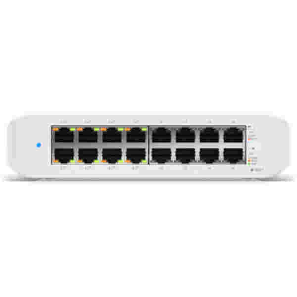 STIKALO 16-PORT Ubiquiti Lite 16  10/100/1000 PoE (USW-LITE-16-POE)