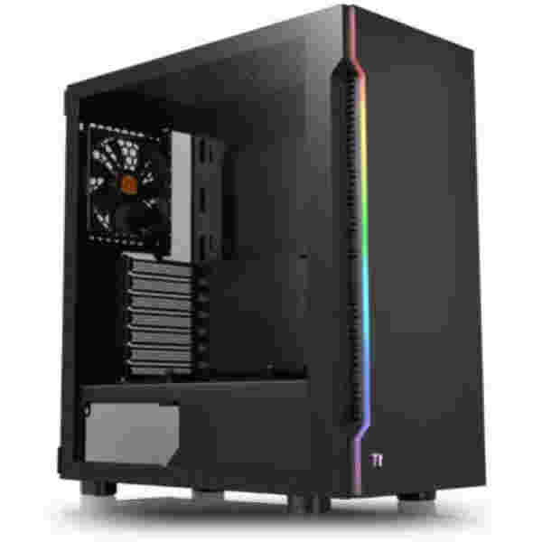 Ohišje Thermaltake  H200 TG MidiATX - črna RGB