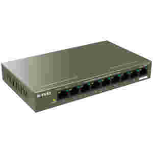 STIKALO 9-PORT Tenda 10/100 8xPoE 58W mini kovinsko ohišje (TEF1109P-8-63W)