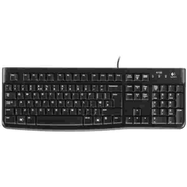 Tipkovnica Žična Logitech K120 SLO | Slovenski nabor znakov črna (920-002642)