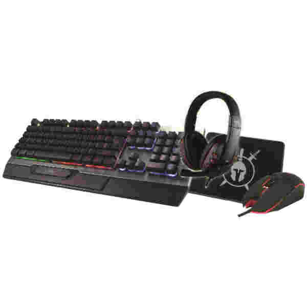 Tipkovnica  +MIŠ+ Podloga + Slušalke Gaming  MS Industrial ELITE C500 komplet 4 v 1