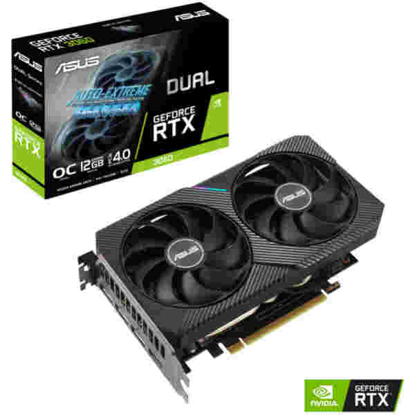 Grafična kartica nVidia RTX3060 Asus Strix DUAL OC V2 - 12GB GDDR6 (90YV0GB2-M0NA10)