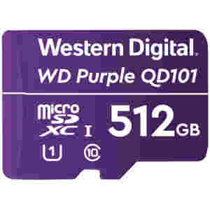 Spominska kartica SDXC-Micro 512GB WD Purple 100MB/s/100MB/s U1 UHS-I (WDD512G1P0C)