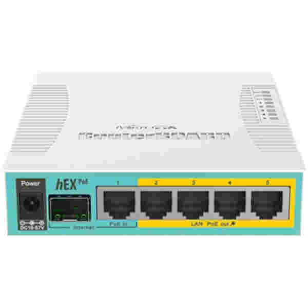 Usmerjevalnik žični Mikrotik hEX PoE RB960PGS PoE 5xLAN+1xSFP (RB960PGS)