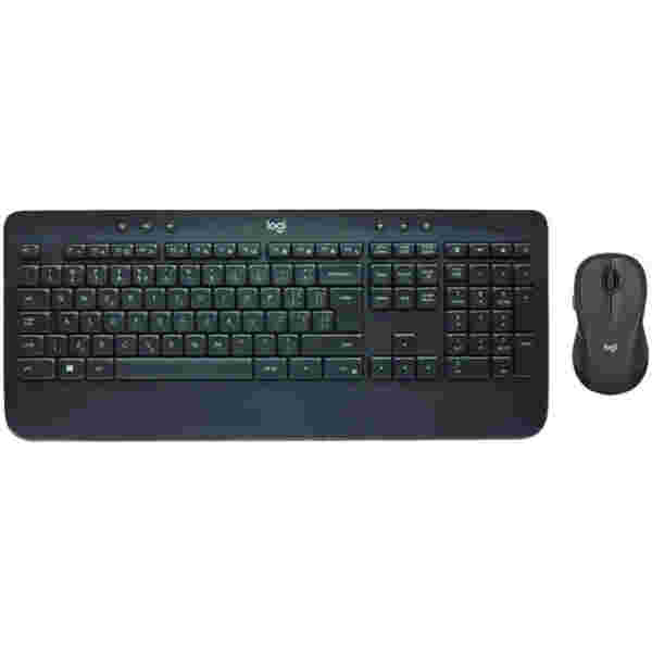 Tipkovnica in miš Logitech brezžična desktop MK545 US international črna Unyfiying Combo advanced SLO gravura (920-008923)