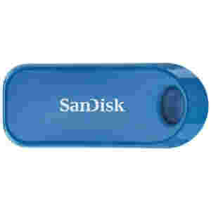 Spominski ključek 32GB USB 2.0 Sandisk Cruzer SNAP - plastičen/drsni/moder (SDCZ62-032G-G35B)