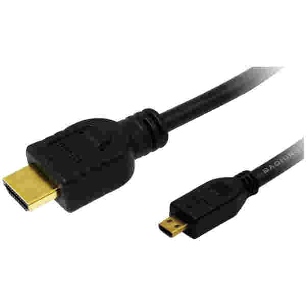 KABEL HDMI/HDMI M/M micro 1,5m LogiLink pozlačeni kontakti V1,4 (CH0031)