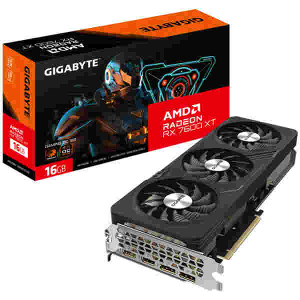 Grafična kartica AMD RX 7600XT GigaByte Gaming OC - 16GB GDDR6  | 2xDisplayport 2.1 2xHDMI 2.1a (GV-R76XTGAMING OC-16GD)