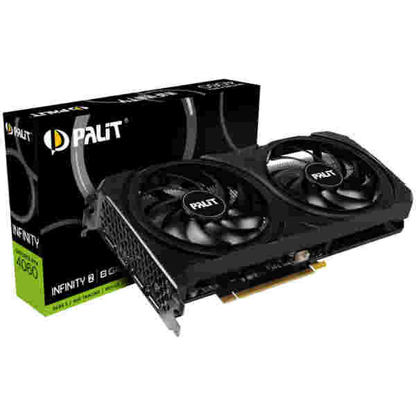 Grafična kartica nVidia RTX4060 Palit Infinity 2 - 8GB GDDR6 (NE64060019P1-1070L)